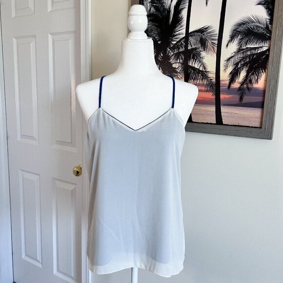 Women's Candie's Tank | Blue & White | Reversible | Large | 100% Polyester - Picture 6 of 10